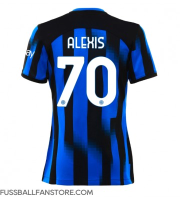 Inter Milan Alexis Sanchez #70 Replik Heimtrikot Damen 2023-24 Kurzarm
